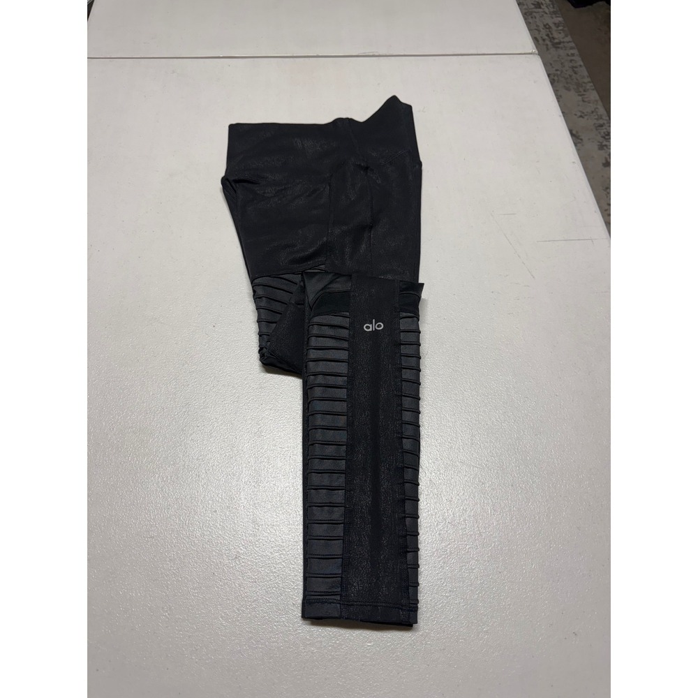 ALO WOMENS BLACK LEGGINGS SIZE SMALL